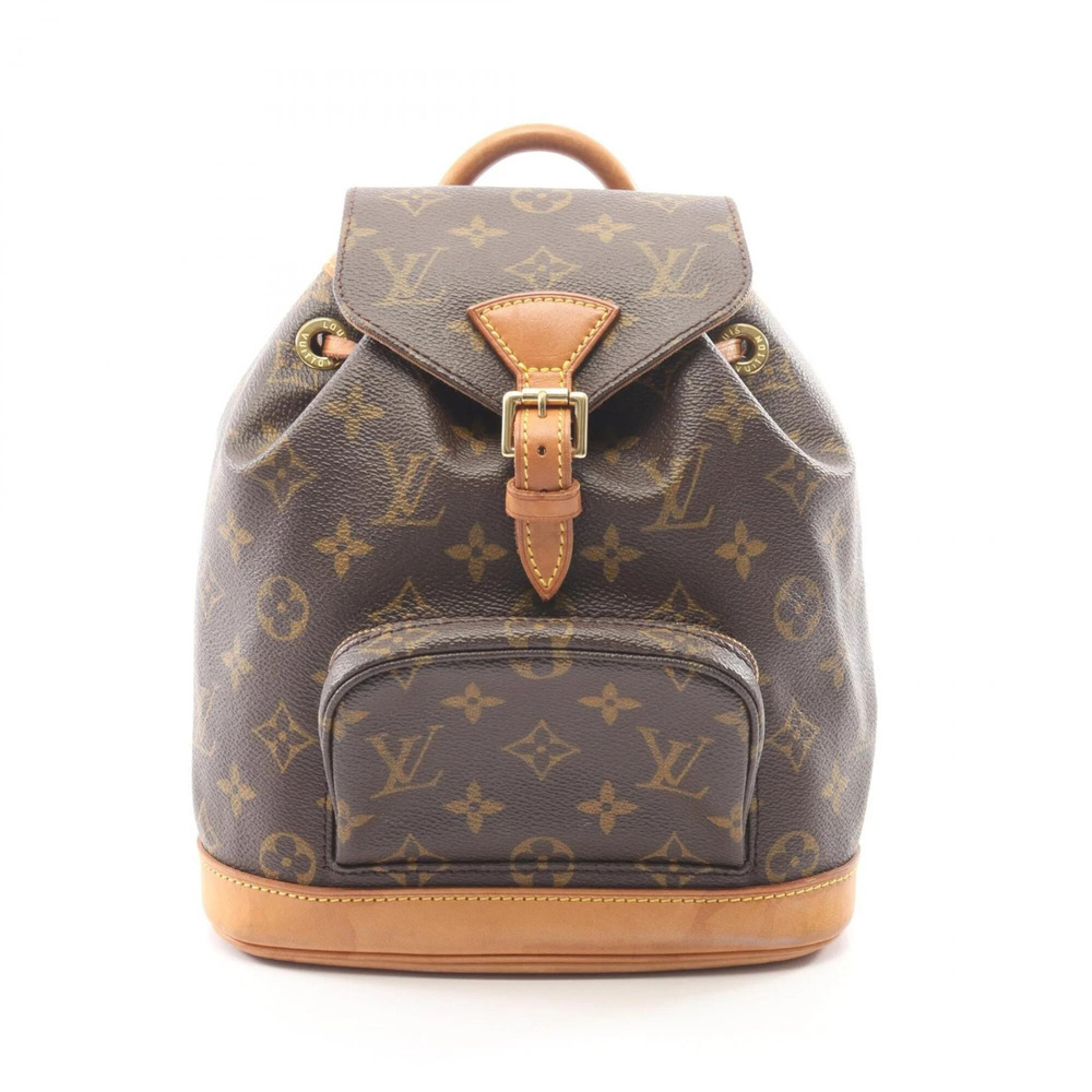 LOUIS VUITTON Brown Monogram Leather Backpack